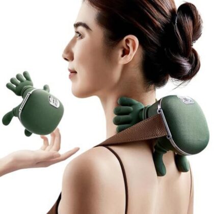 Master-style neck and shoulder massager, wireless portable massager for kneading the neck and shoulders, offering relaxation and heating.